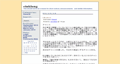 Desktop Screenshot of einklang.einklang.com