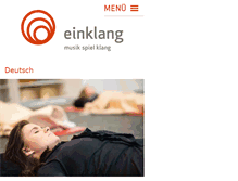 Tablet Screenshot of einklang.ch